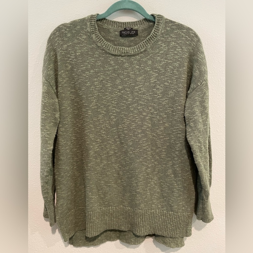 Rachel Zoe deep sage green oversized sweater with slouchy sleeves.  Size…